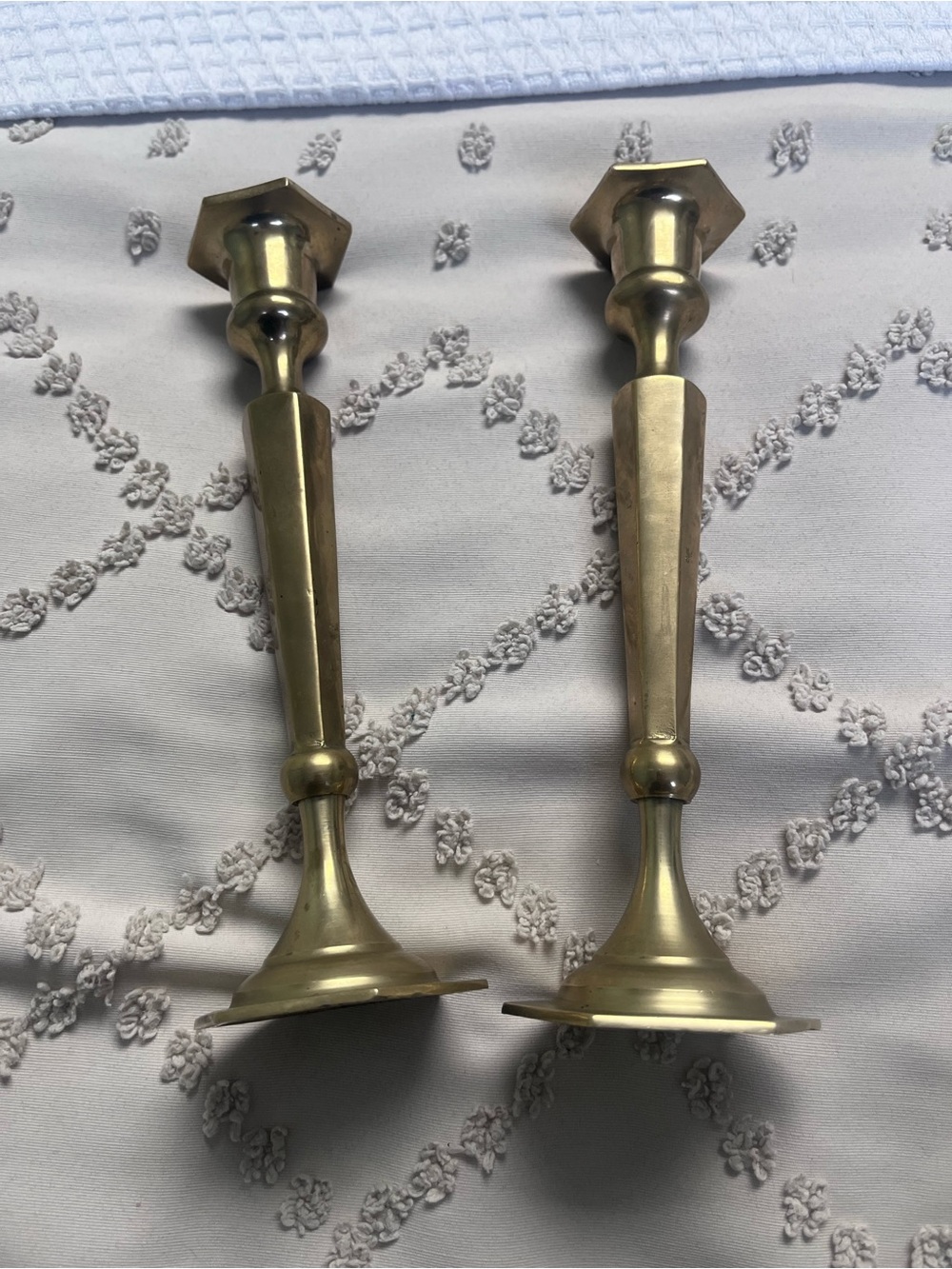 Brass Taper Candle Holders - Pair
